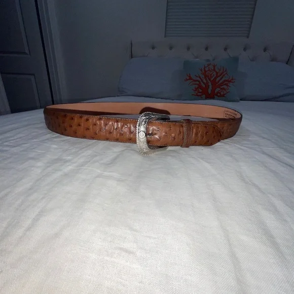 Desperado, Genuine Ostrich Belt, size 42, Brown - Picture 1 of 4